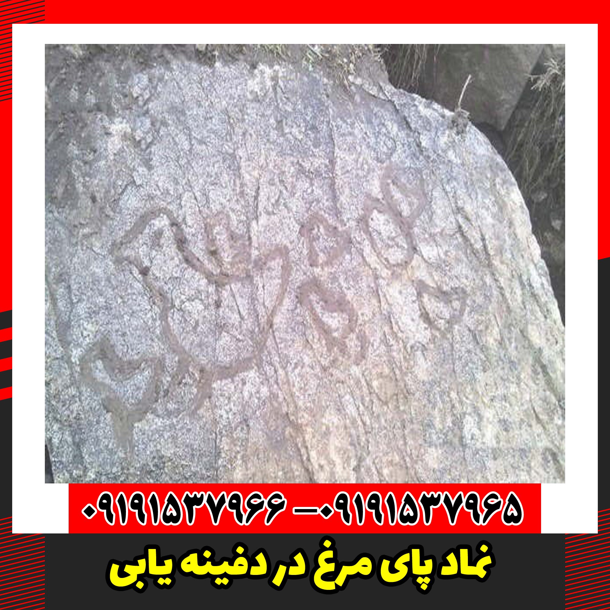 نماد پای مرغ در دفینه یابی