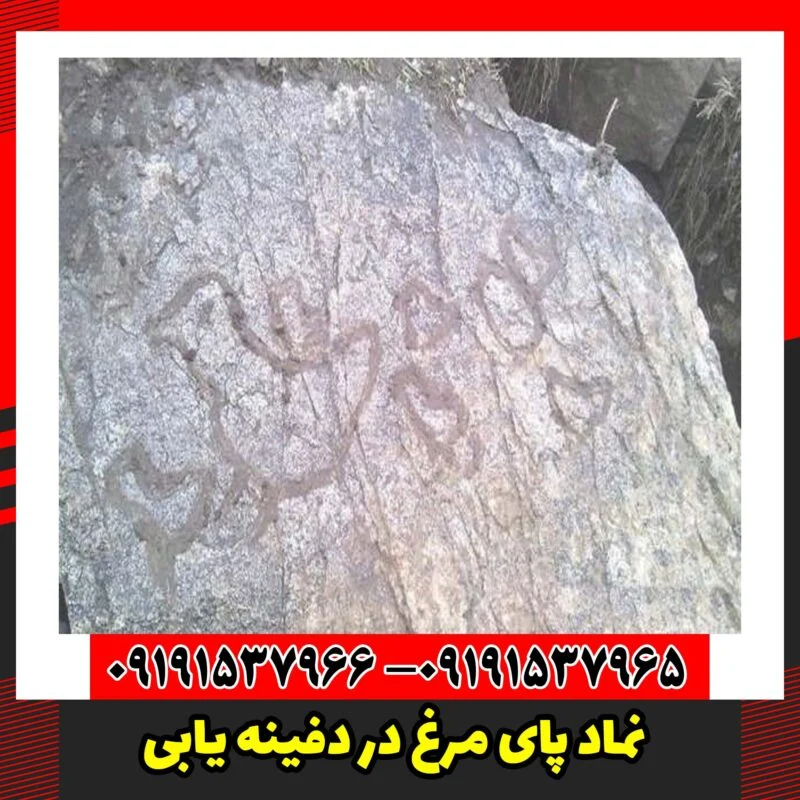 نماد پای مرغ در دفینه یابی
