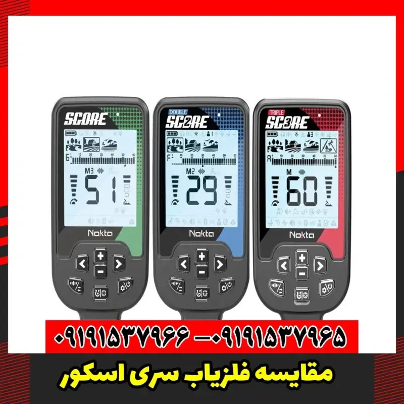 مقایسه فلزیاب سری اسکور