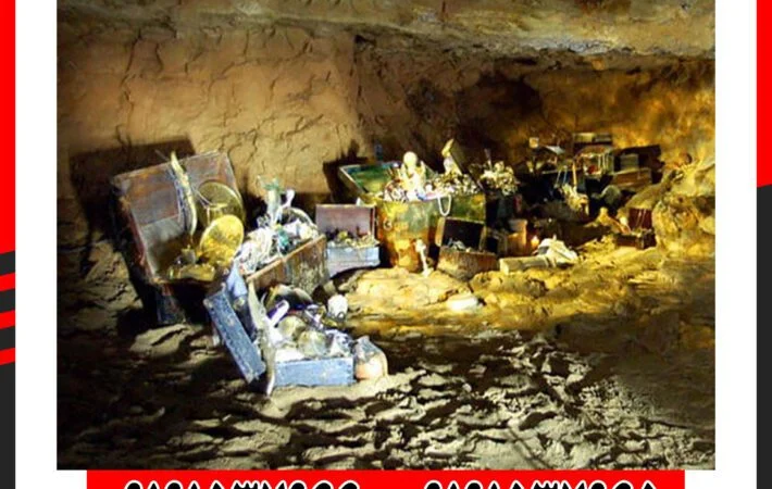 نشانه گنج در غار
