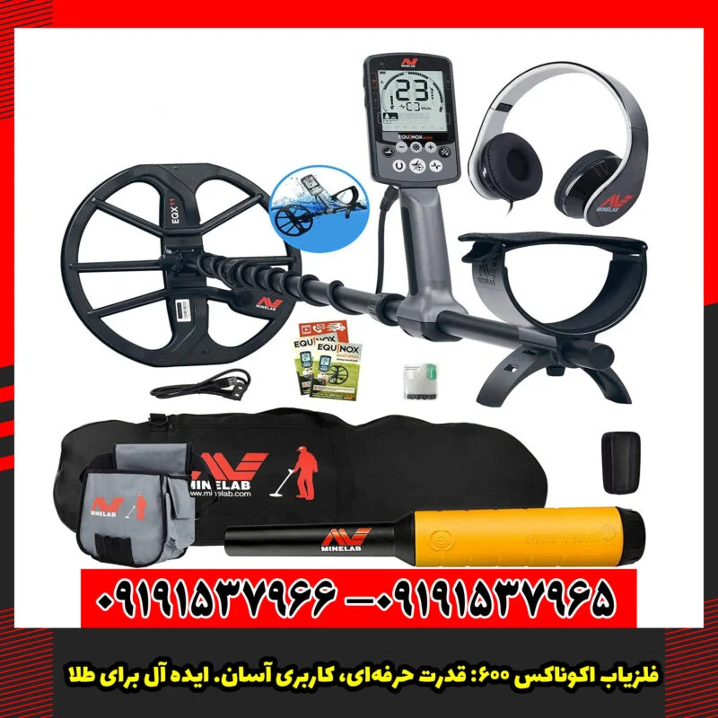فلزیاب اکوناکس ۶۰۰: قدرت حرفهای، کاربری آسان. ایده آل برای طلا